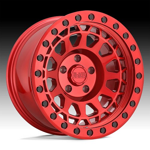 Black Rhino Primm Candy Red Custom Truck Wheels 1